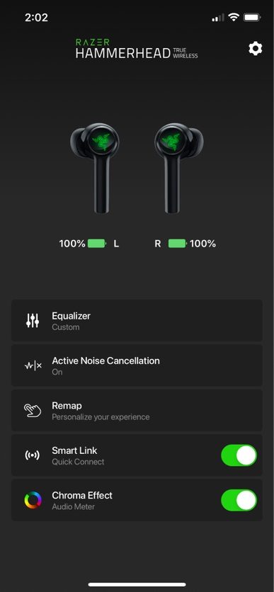 Razer Hammerhead TWS Mobile App