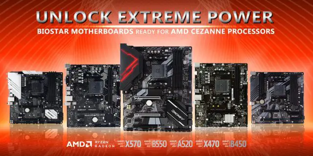BIOSTAR AMD Ryzen 5000G Series Support