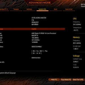 X570S AORUS Master Screenshot F3b BIOS 5