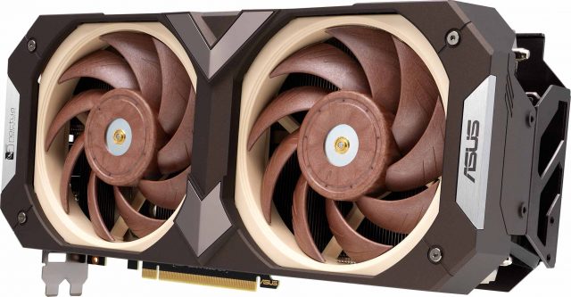 The ASUS GeForce RTX 3070 Noctua Edition is what air cooling enthuasist's  wet dream looks like