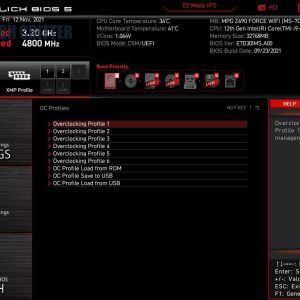 MPG Z690 Force Wifi BIOS 11