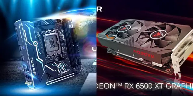 BIOSTAR B660 Motherboard RX 6500 XT GPU