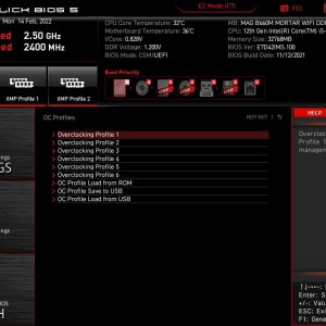 MSI MAG B660M MORTAR WIFI DDR4 BIOS 3 SD