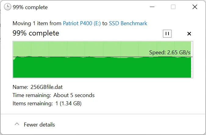 Patriot P400 Copy To SSD