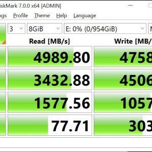 Patriot P400 CrystalDiskMark 8GB 1