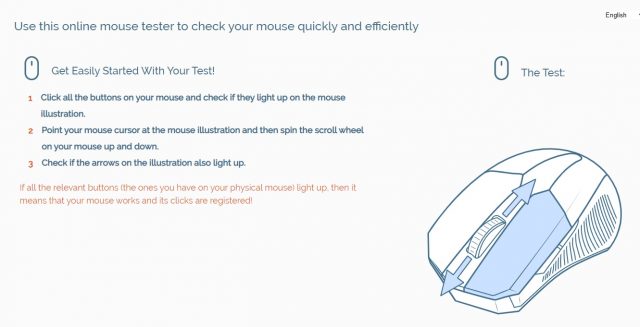 Mouse Test test your mouse keys online