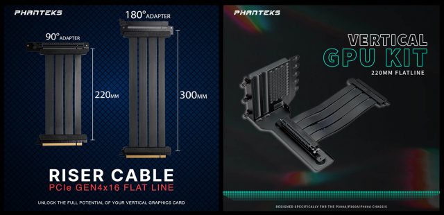 Phanteks Riser Cable and Vertical GPU Bracket