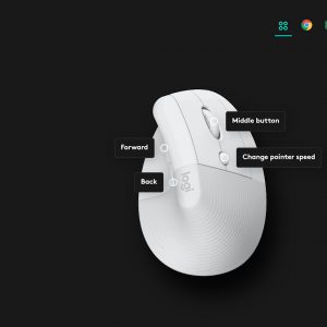 Logitech Lift vertical ergonomic mouse 00016