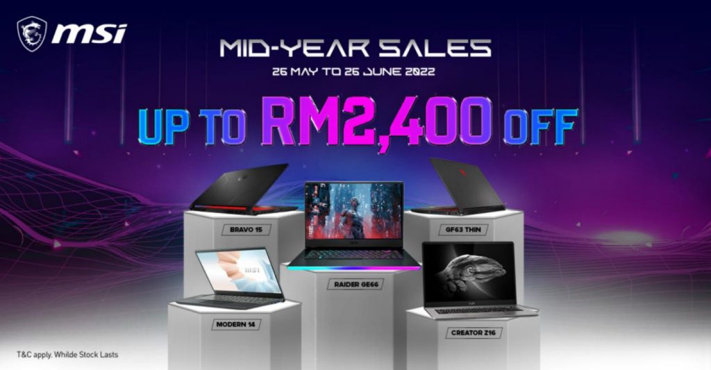 MSI Mid Year Sales 26 May to 26 June 2022 featured