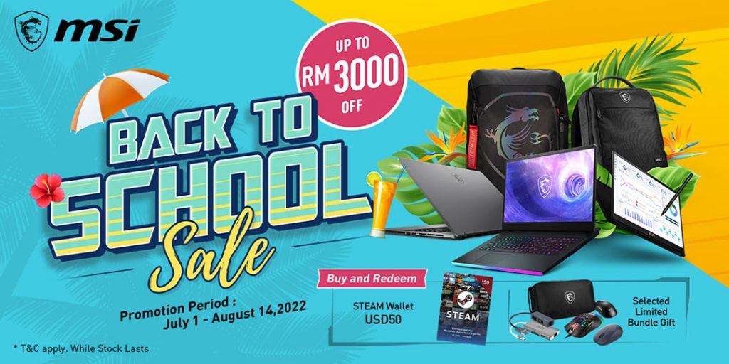 MSI Back to School Sale July 2022 featured