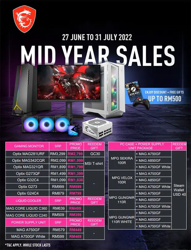 MSI Malaysia Mid Year Sales July 2022 1