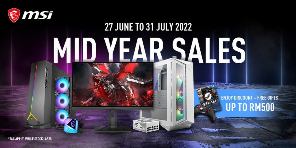 MSI Malaysia Mid Year Sales July 2022 featured