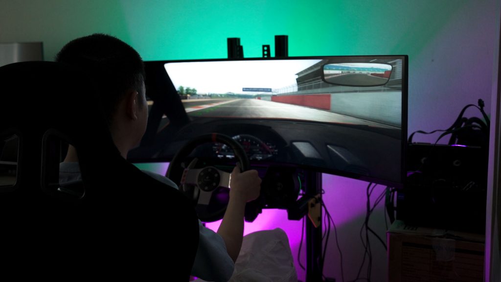 Samsung Odyssey G9 Neo SimMatch GT1 racing sim rig