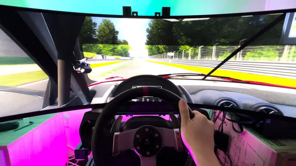 Samsung Odyssey G9 Neo SimMatch GT1 racing sim rig Samsung Odyssey G9 Neo SimMatch GT1 racing sim rig