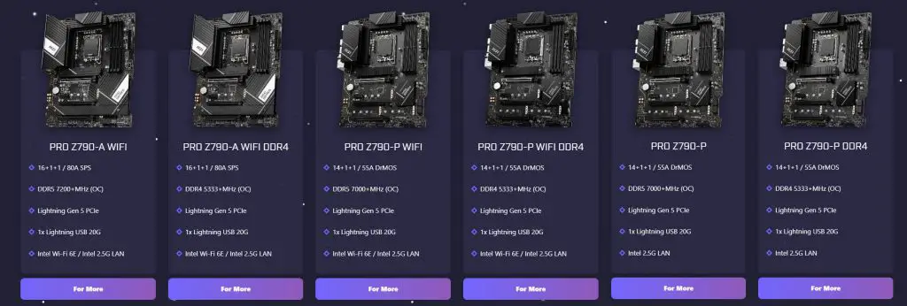 ASUS PRO Z790 Series