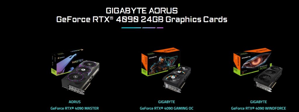 GIGABYTE AORUS GeForce RTX 4090 Series