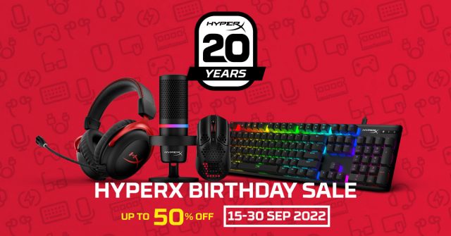 Hyperx 20 Years Birthday Sale 2022 featured