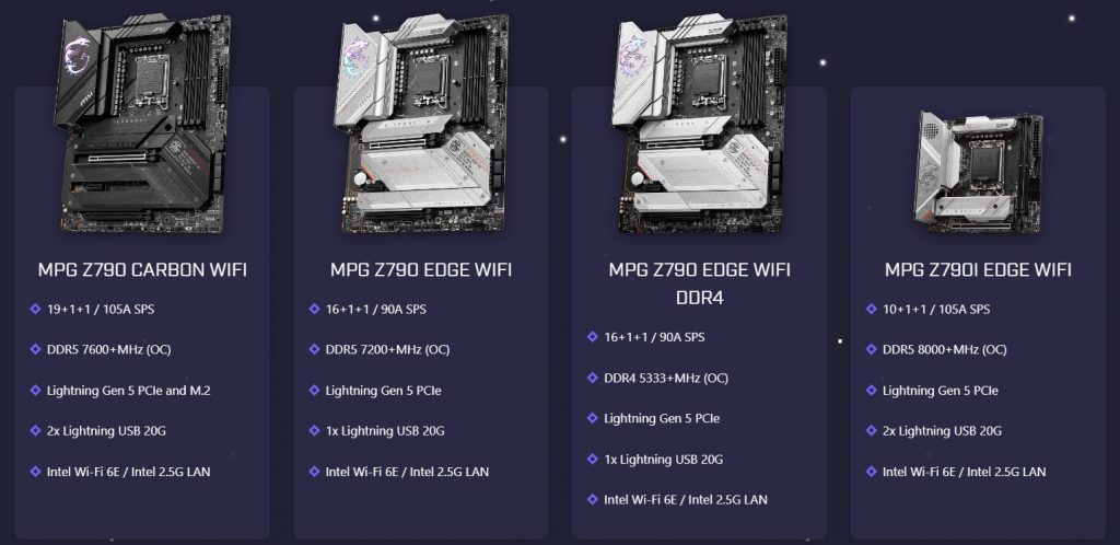 MSI MPG Z790 Series