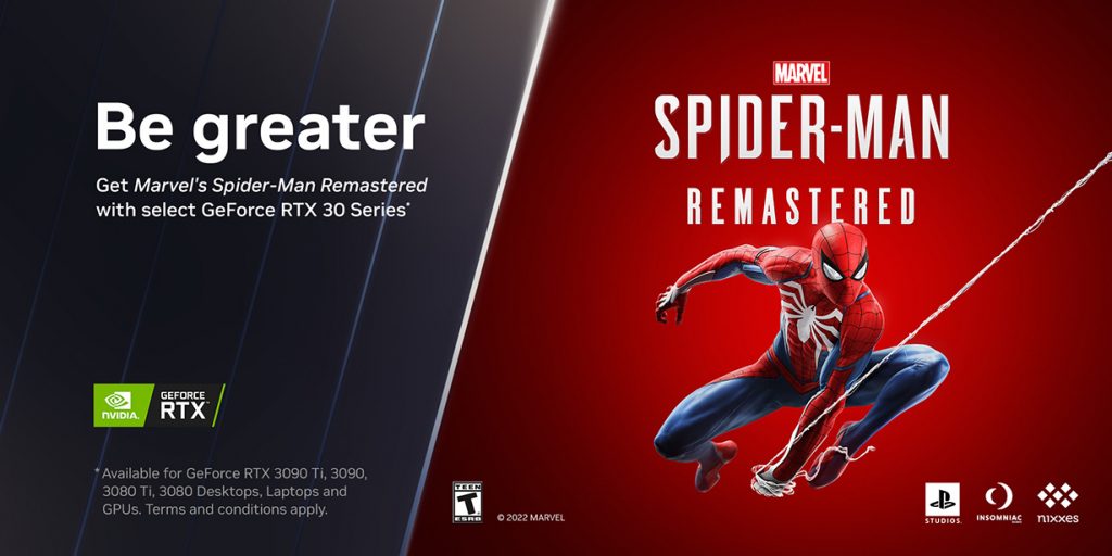 Nvidia Marvel Spider Man Remastered GeForce RTX PC Bundle featured