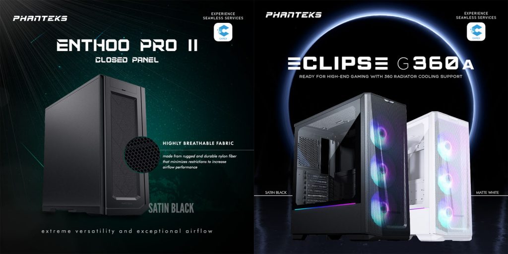 Phanteks Enthoo Pro 2 Closed Panel and Eclipse G360A