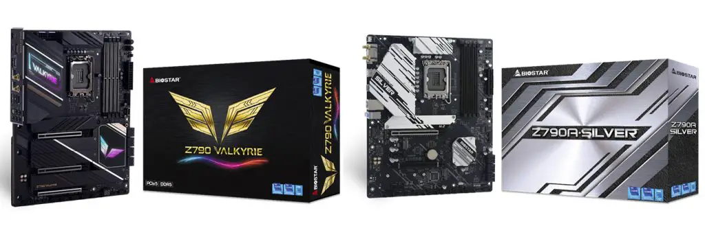 BIOSTAR Z790 VALKYRIE and Z790A SILVER motherboards 1