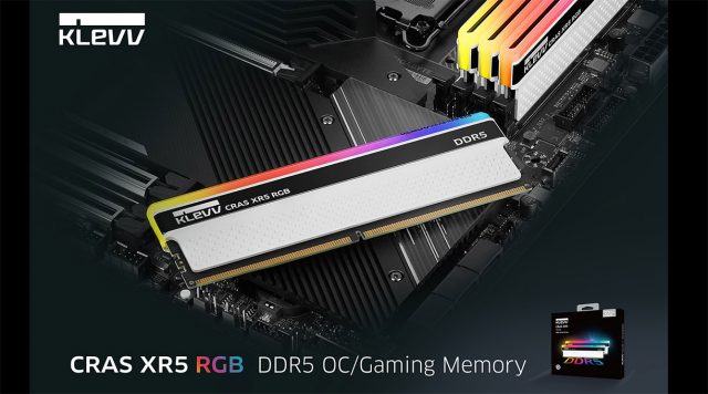 KLEVV CRAS XR5 RGB DDR5 memory kit featured