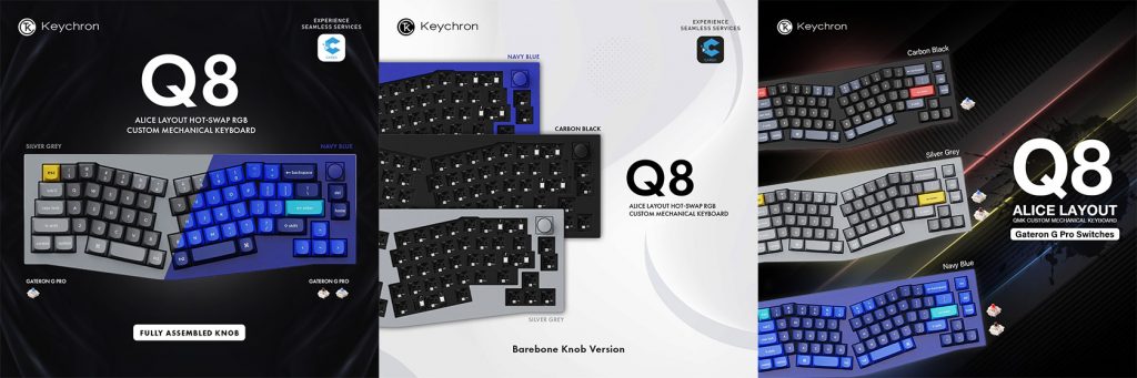 Keychron Q8 Series Alice Layout Keyboard