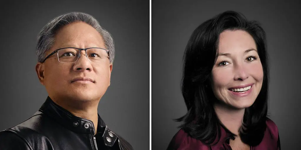 NVIDIA CEO Jensen Huang Oracle CEO Safra Catz Oracle OpenWorld 2022