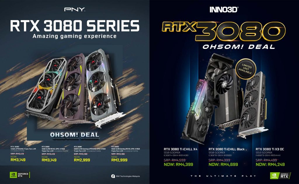 PNY INNO3D RTX 30 Series Price Adjust 2