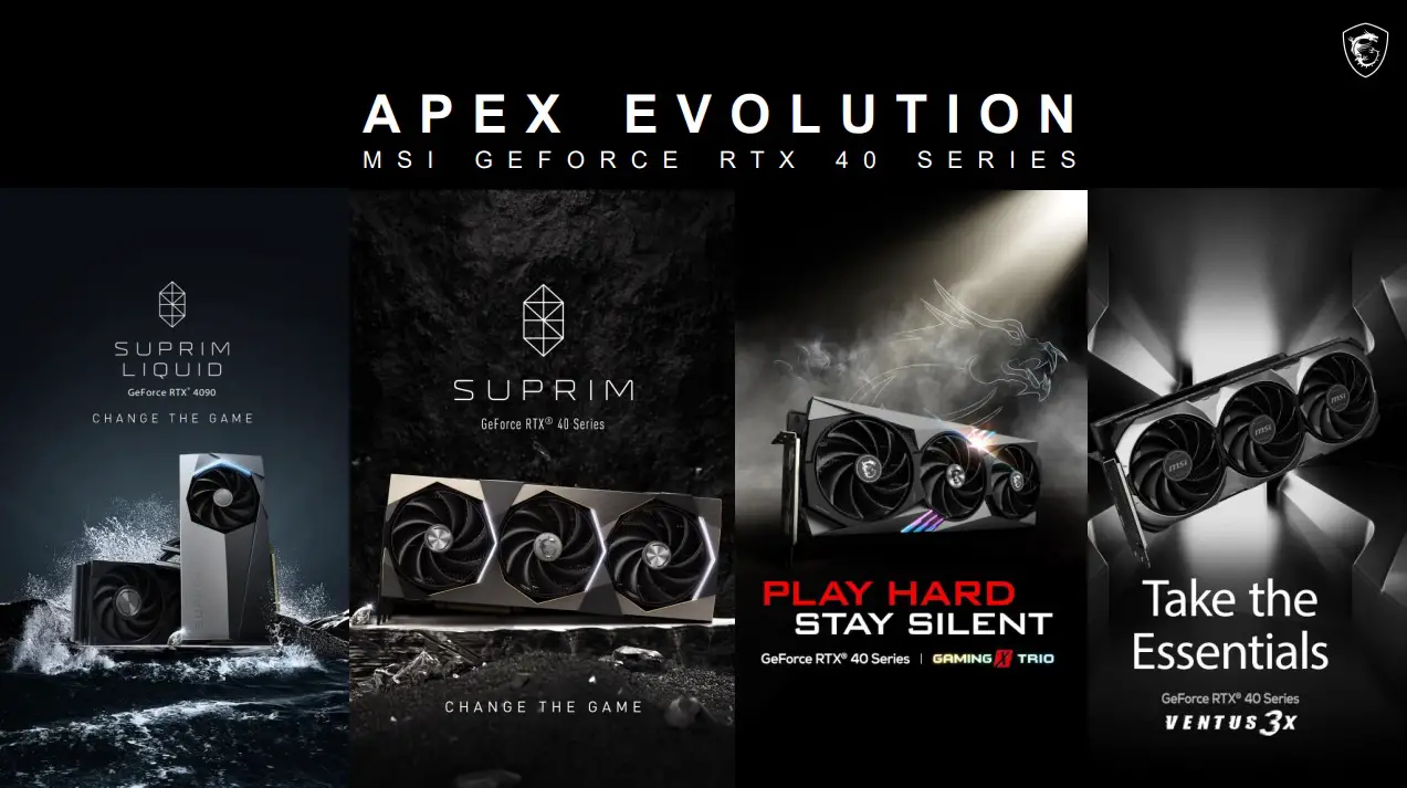 MSI announces GeForce RTX 4090 & RTX 4080 SUPRIM, SUPRIM Liquid, Gaming and  Ventus GPUs 