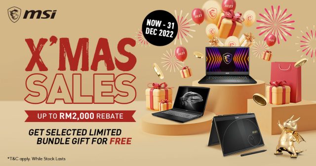 MSI XMAS Sales 2022 Malaysia featured