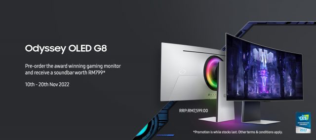 Samsung Odyssey OLED G8 Preorder