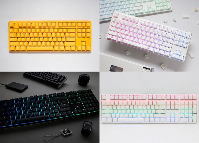 Ducky One 3 TKL White Yellow and One 3 Classic White