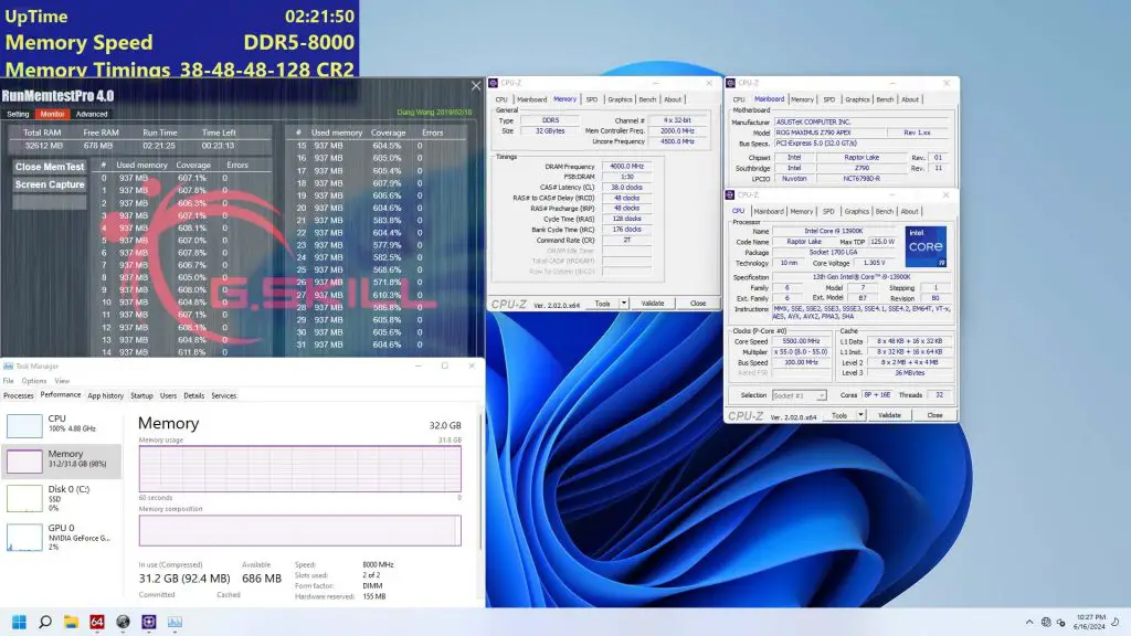 G SKILL Trident Z5 RGB DDR5 8000 1