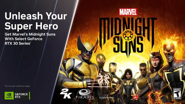 NVIDIA GeForce RTX 30 Series Bundle Marvels Midnight Suns featured