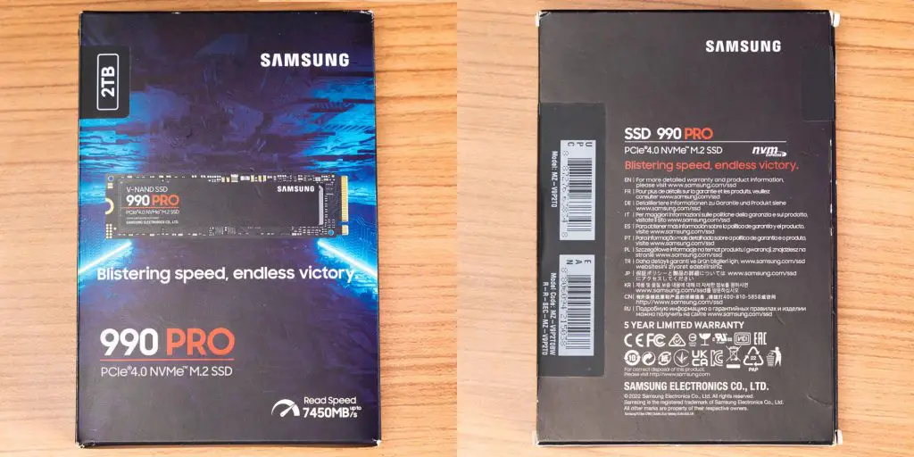 SAMSUNG SSD 990 PRO 2To M.2 NVMe PCIe 4.0 BE 2 (P)