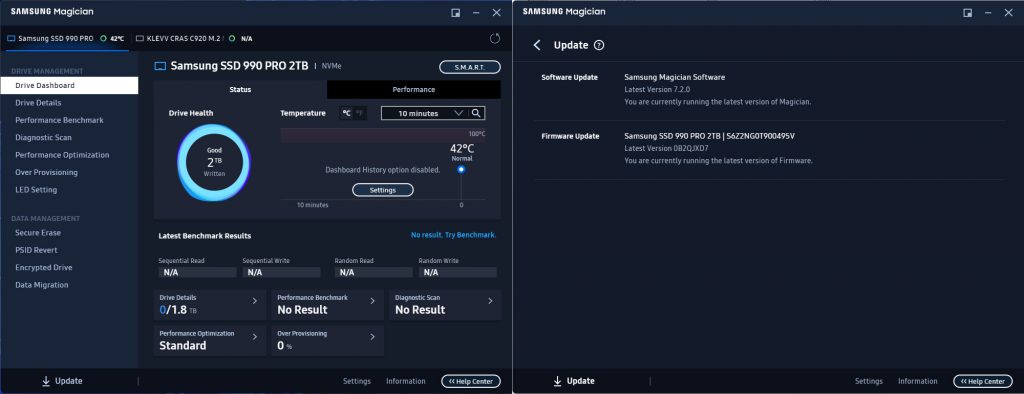 Samsung 990 Pro 2TB Benchmark 1
