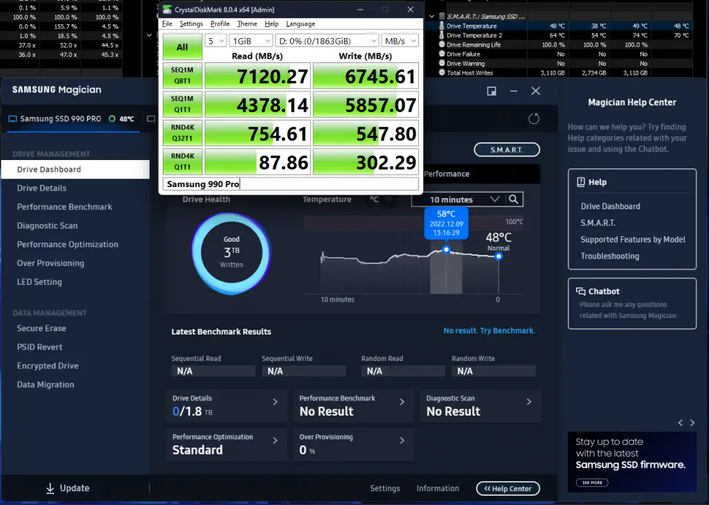 Samsung 990 Pro 2TB Benchmark 3