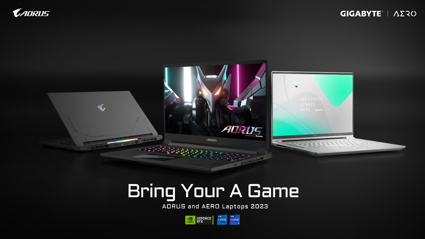 GIGABYTE introduces the new AORUS 17X/15X and AERO 16 OLED laptops