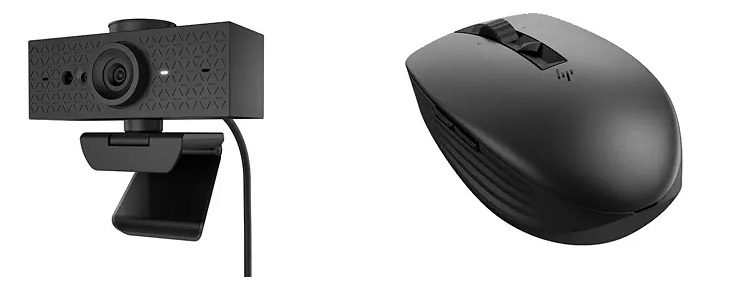 HP Webcam and Mouse