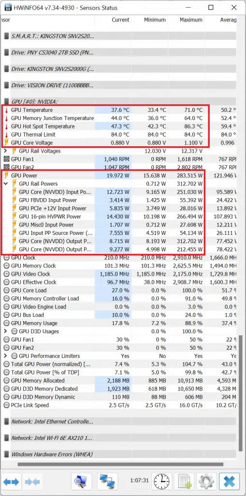 ZOTAC Gaming RTX 4070 Ti AMP Extreme AIRO power draw thermals