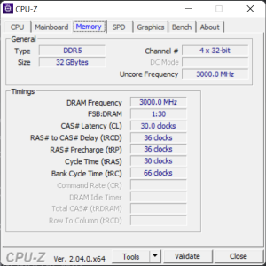 AMD Ryzen 9 7950X3D DDR5 6000 CL30 CPU Z