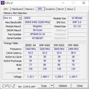 Kingston Fury Renegade DDR5 RGB CPU Z