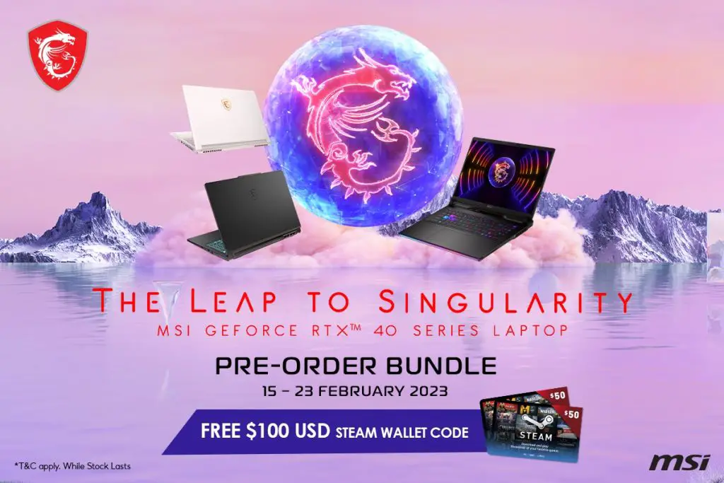 The Leap To Singularity - Ordinateurs portables gaming MSI GeForce