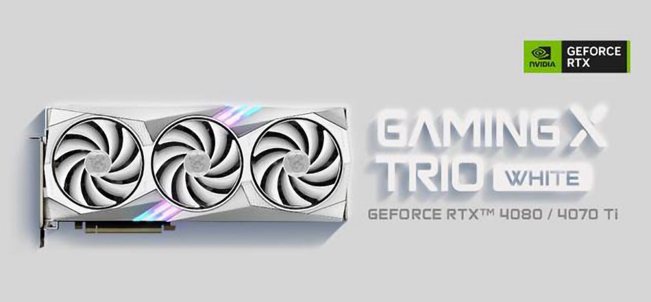 MSI GeForce RTX 4080 4070 Ti GAMING TRIO White GPUs featured