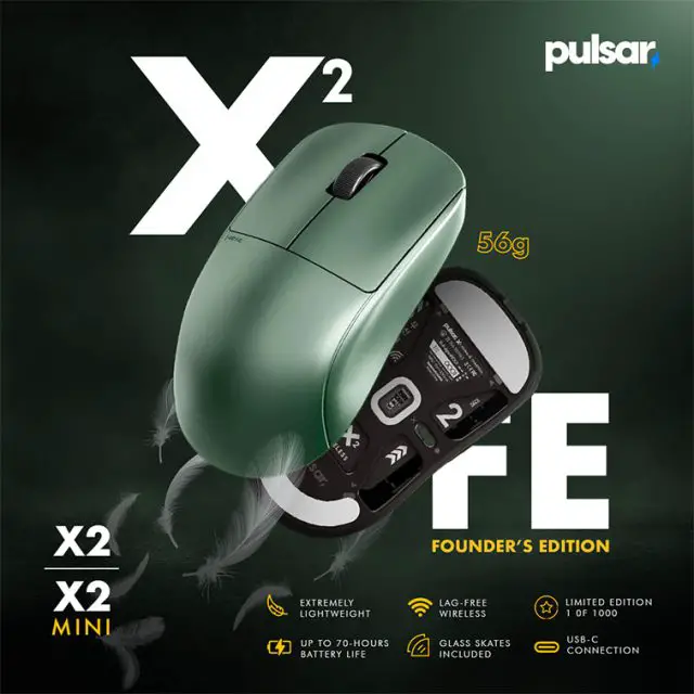 Pulsar X2 Mini Wireless Gaming Mouse Founders Edition