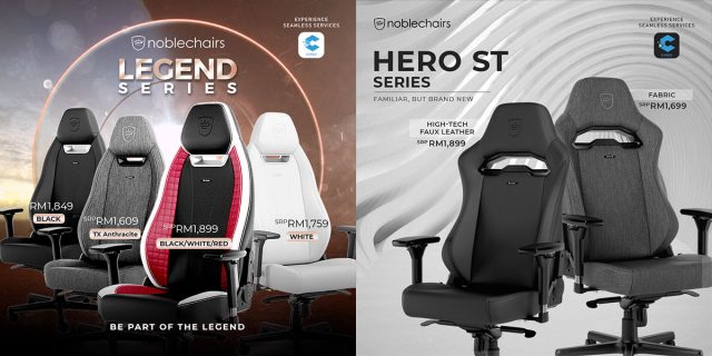 noblechairs LEGEND and HERO ST Gaming Chairs