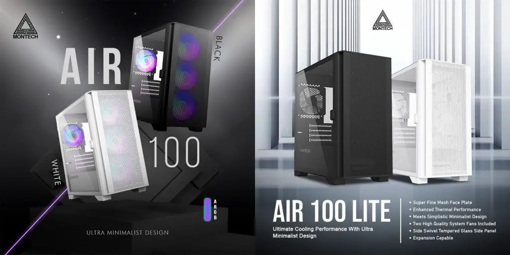 Montech AIR 100 ARGB and LITE