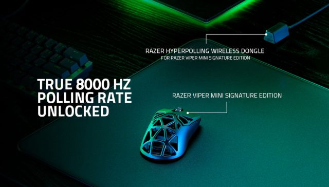 Razer Viper Mini Signature Edition 8000Hz polling rate update featured