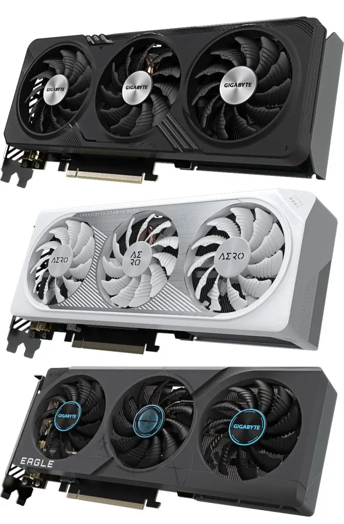 GIGABYTE AORUS GeForce RTX 4060 GAMING OC AERO OC EAGLE OC Series